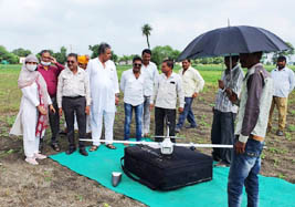 Drone for village survey in ujjain