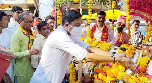 Nalkheda agrasen poojan rana vikram singh MLA