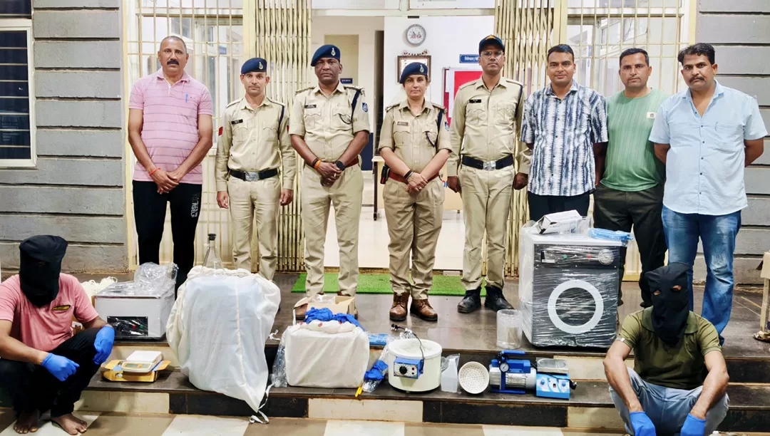 आगर-मालवा में 5 करोड़ से अधिक का नशीला पदार्थ जब्त, दो गिरफ्तार