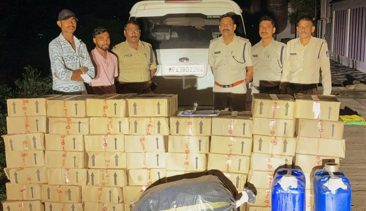 धार जिले में अवैध शराब के खिलाफ तीन बड़ी कार्रवाई