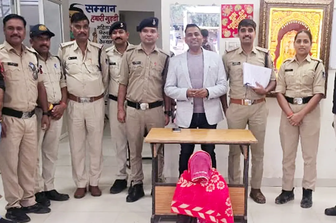 ज्वेलरी दुकान में हुई चोरी का खुलासा, एक महिला आरोपी राजस्थान से गिरफ्तार