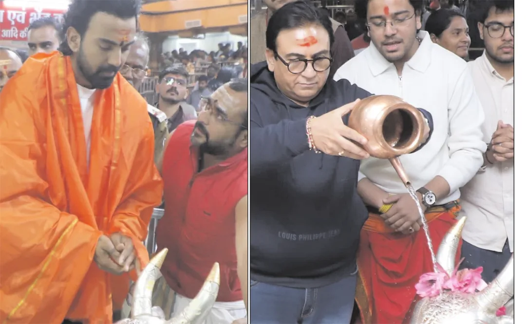 क्रिकेटर गौतम गंभीर व केएल राहुल सहित अभिनेता दिलीप जोशी महाकाल आए
