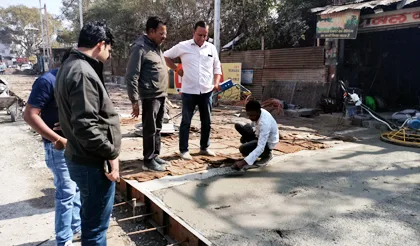 कोयला फाटक चौड़ीकरण का 8 दिन से रुका काम फिर से शुरु