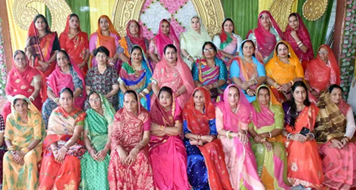 राजपूत समाज की महिलाओं ने मनाया हल्दी कुमकुम पर्व