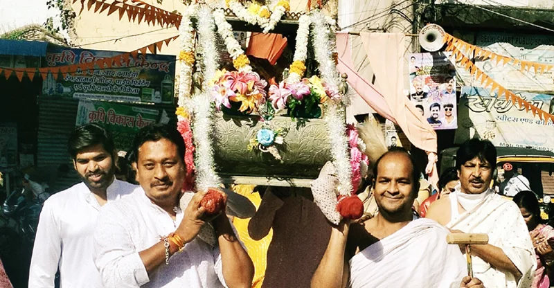 पालकी में सवार होकर नगर भ्रमण पर निकले श्री आदिनाथ सरकार, जिनशासन के जयकारों से गूंजा शाजापुर
