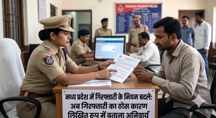 मध्य प्रदेश में गिरफ्तारी के नियम बदले: अब पुलिस को लिखित में देना होगा कारण