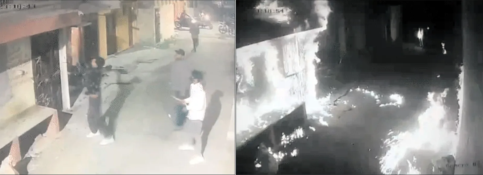 उज्जैन में गैंगवार: हिस्ट्रीशीटर के घर पर पेट्रोल डालकर लगाई आग, वीडियो आया सामने